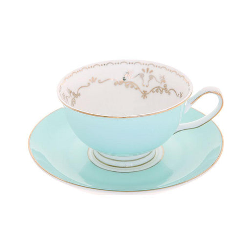 Bombay Duck Mint Green & Gold Miss Darcy Teacup and Saucer Set | {{ collection.title }}
