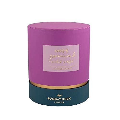 Bombay Duck Ooty Glass Candle Small Cassis Geranium & Wild Rose - LemonSalt