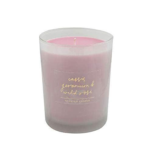 Bombay Duck Ooty Glass Candle Small Cassis Geranium & Wild Rose - LemonSalt