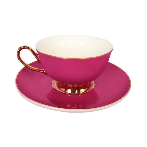 Bombay Duck Pretty in Pink Teacup & Saucer | {{ collection.title }}