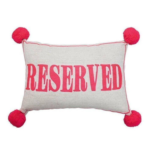Bombay Duck RESERVED Cushion Coral on Linen Rectangular (35×50cm) - LemonSalt