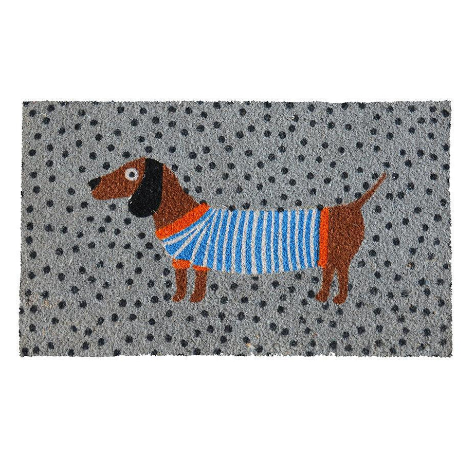 Bombay Duck Sausage Dog Doormat Grey GIFTS Buy Online UK Delivery