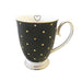 Bombay Duck - Spotty Mug - Black with Gold Spots - LemonSalt