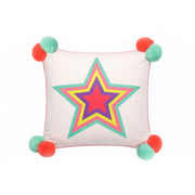 Bombay Duck Square Embroidered What a Star Cushion - Multicolour""