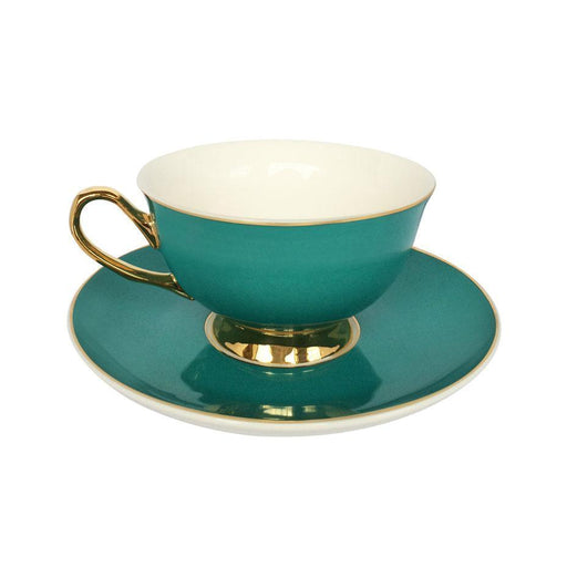 Bombay Duck Teal Teacup & Saucer | {{ collection.title }}