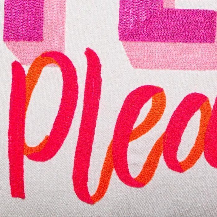 Bombay Duck YES Please / NO Thanks Rectangular Cushion (35×50cm) - LemonSalt