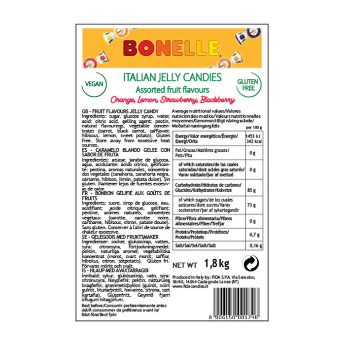 Bonelle Italian Fruit Jellies (1.8kg) - LemonSalt