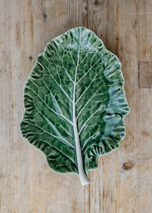 Bordallo Pinheiro Cabbage (Couve) Large Leaf (28cm) - LemonSalt