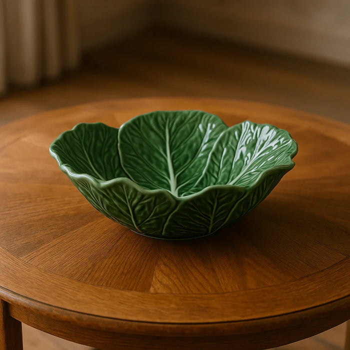 Bordallo Pinheiro Cabbage (Couve) Leaf Bowl Natural (29cm)