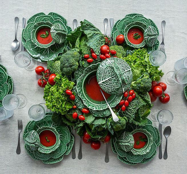 Bordallo Pinheiro Cabbage (Couve) Natural Oval Platter  (37.5cm)