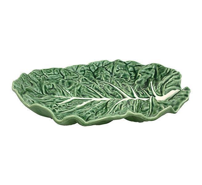 Bordallo Pinheiro Cabbage (Couve) Natural Oval Platter (37.5cm) - LemonSalt