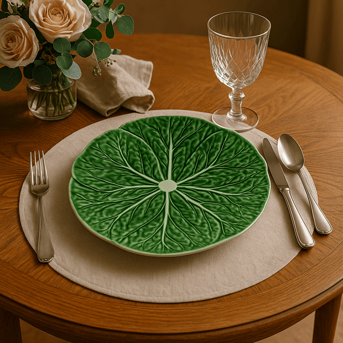 Bordallo Pinheiro Cabbage (Couve) Natural Plate (19cm)