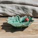 Bordallo Pinheiro Countryside Leaves Leaf Ragwort with ladybird (14cm) - LemonSalt