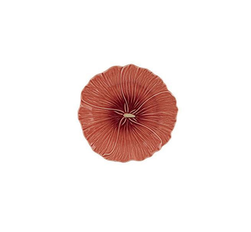 Bordallo Pinheiro Maria Flor, Fruit Plate Hollyhock (23cm) - LemonSalt