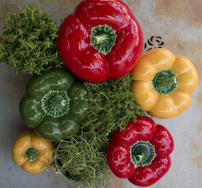 Bordallo Pinheiro Pepper (Pimento) Yellow Box (12.5cm)