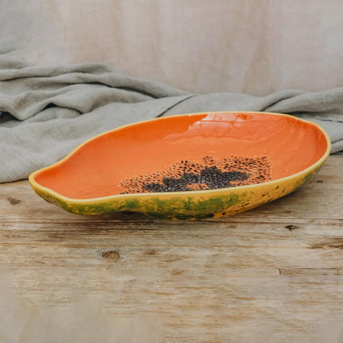 Bordallo Pinheiro Tropical Fruits Platter - Papaya (35cm) - LemonSalt