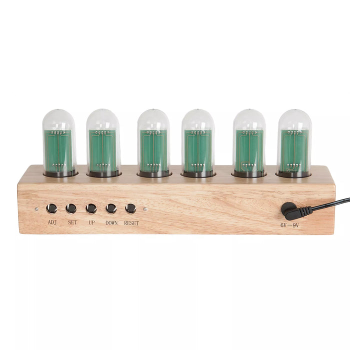 Karlsson Cathode Oak Base Table clock