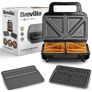 Breville 3 in 1 Sandwich, Waffle and Panini Maker VST098