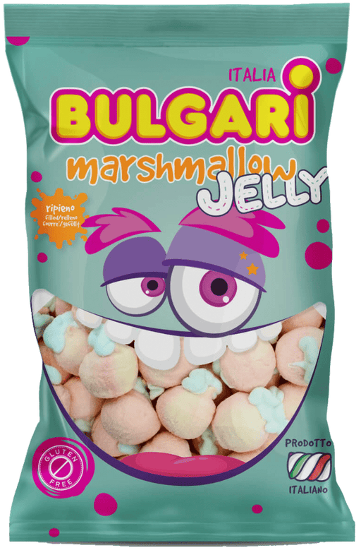 Bulgari Italia Jelly Filled Peach Marshmallows (1kg) - LemonSalt