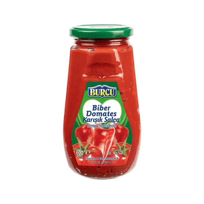 Burcu Mixed Pepper & Tomato Paste (600g) - LemonSalt