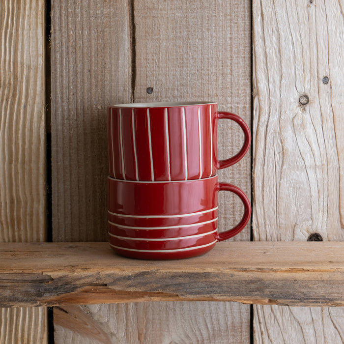Kindred Vervain Mug - Earth Red - Large (Set of 2)