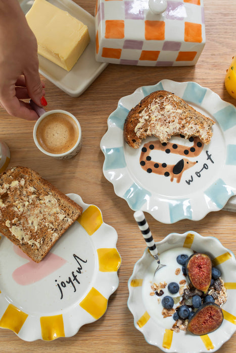 Caroline Gardner Woof Sausage Dog Plate (21.5cm)