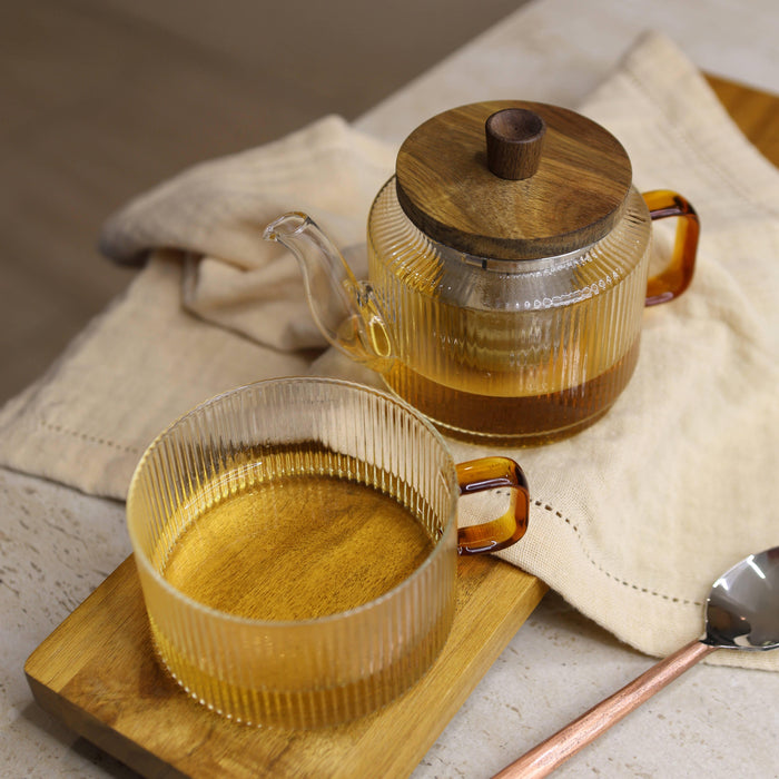 Ogo Living Karl Glass Teapot & Cup Set (400ml + 25cl Cup)