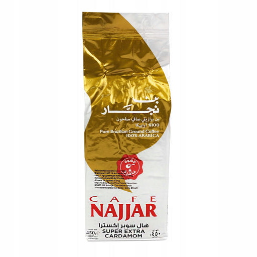 Cafe Najjar Coffee 100% Arabica Pure Brazilian Ground Coffee with Super Extra Cardamom (200g) | {{ collection.title }}