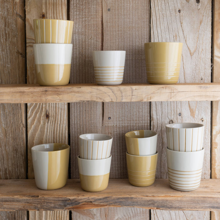 Kindred Vervain Beaker - Mustard Yellow - Large (Set of 2)