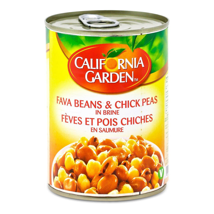 California Garden Fava Beans & Chick Peas In Brine (400g)