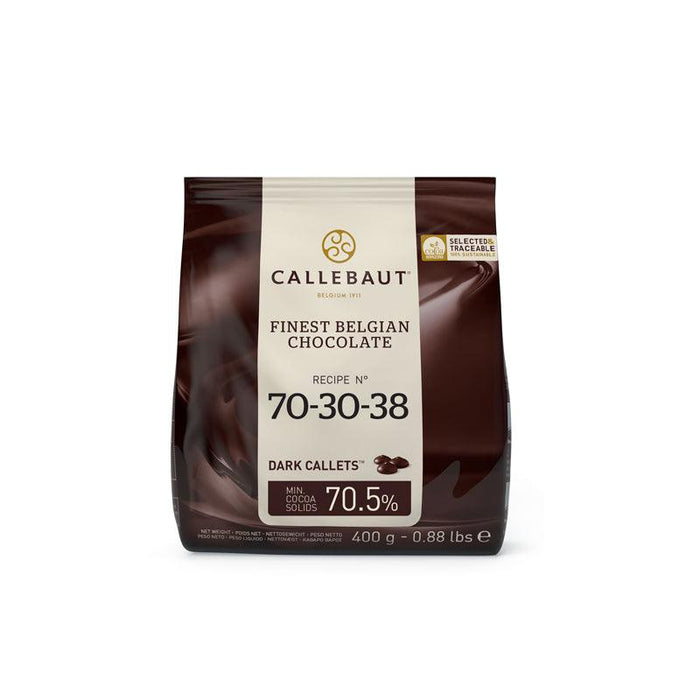 Callebaut Dark Chocolate couverture, 70-30-38 Very Bitter (400g) - LemonSalt