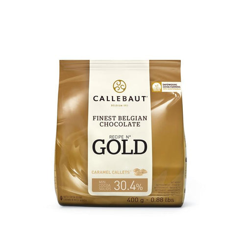 Callebaut Gold Chocolate, White Chocolate with Caramel couverture (400g) - LemonSalt