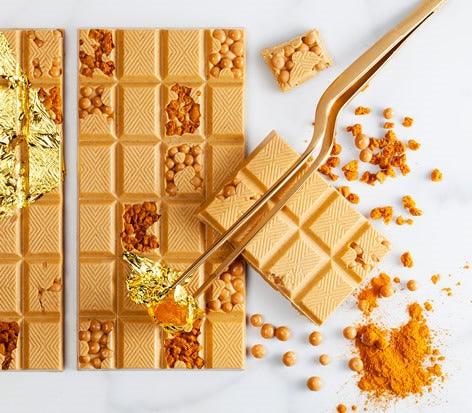 Callebaut Gold Chocolate, White Chocolate with Caramel couverture (400g) - LemonSalt