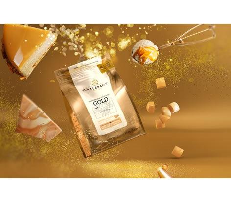 Callebaut Gold Chocolate, White Chocolate with Caramel couverture (400g) - LemonSalt