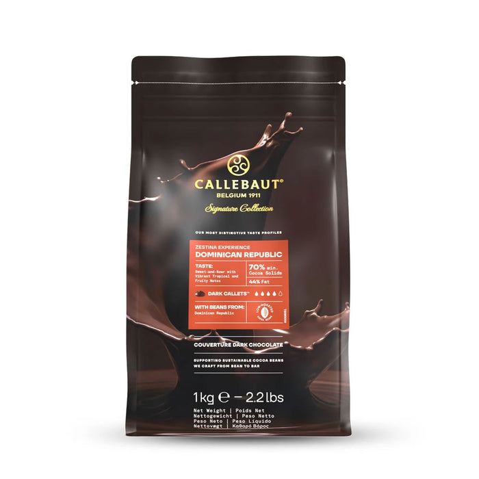 Callebaut Dark Chocolate - Zestina Dominican Republic 70% (1kg)