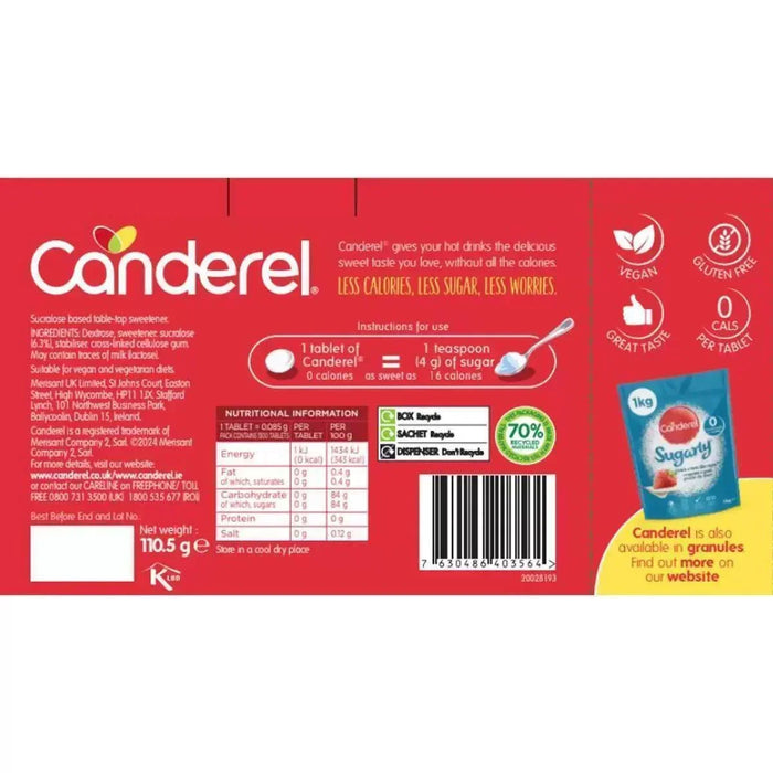 Canderel Tablets Sweetener (Pack of 1300) - LemonSalt
