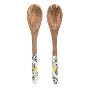 Candlelight Handcrafted Lemon Set of 2 Wooden Salad Servers