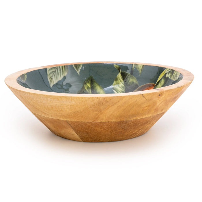 Candlelight Handcrafted Orange Blossom Mango Wooden Bowl (24cm) - LemonSalt