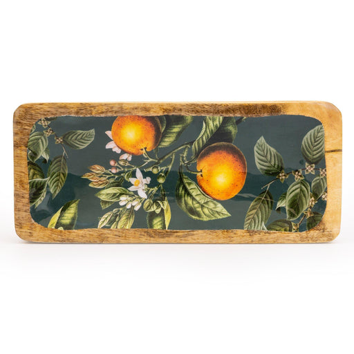 Candlelight Handcrafted Orange Blossom Mango Wooden Serving Platter | {{ collection.title }}