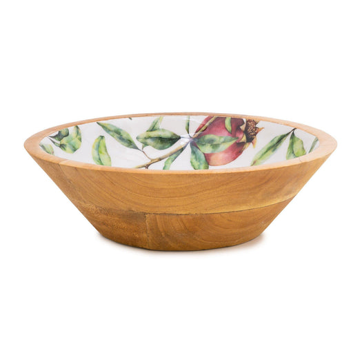 Candlelight Handcrafted Pomegranate Mango Wooden Bowl (24cm) - LemonSalt