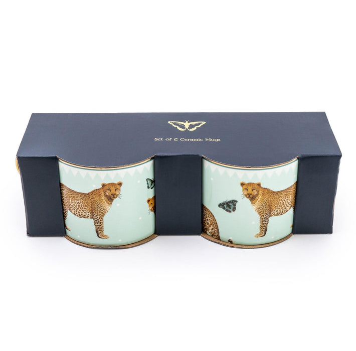 Candlelight Leopard Mug - Set of 2