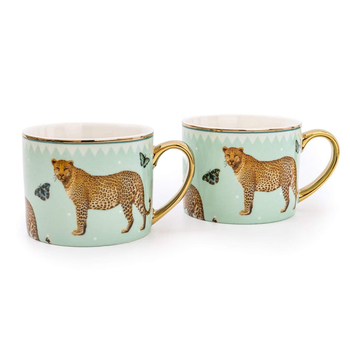 Candlelight Leopard Mug - Set of 2