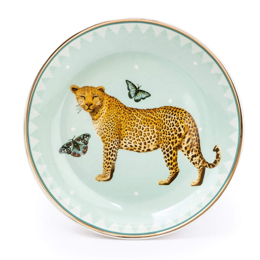 Candlelight Leopard Pale Green Trinket Dish | {{ collection.title }}