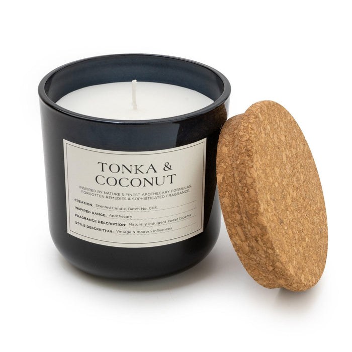 Candlelight Medium Glass Jar with Cork Lid Tonka & Coconut | {{ collection.title }}