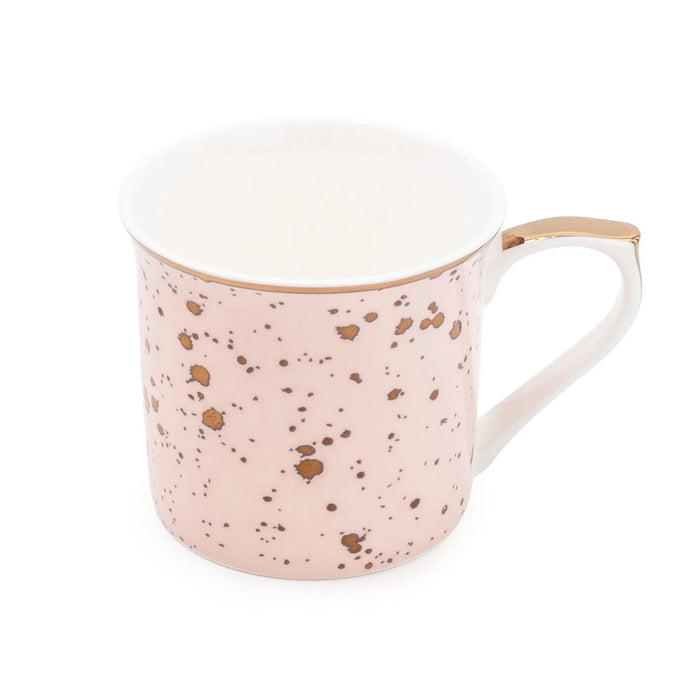 Candlelight Pink and Gold Speckle Mug