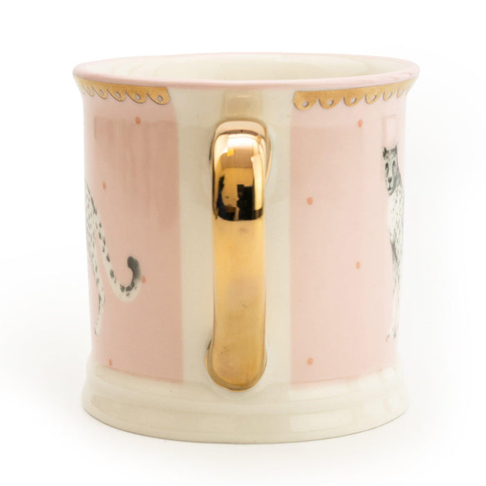 Candlelight Tankard Pink Mug Cheetah