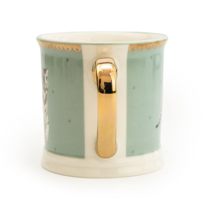 Candlelight Tankard Teal Mug Tiger