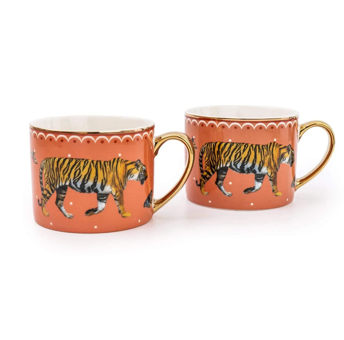 Candlelight Tiger Mug - Set of 2