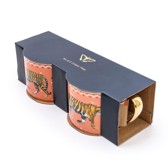 Candlelight Tiger Mug - Set of 2