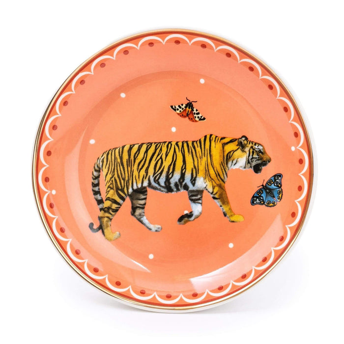 Candlelight Tiger Peach Trinket Dish
